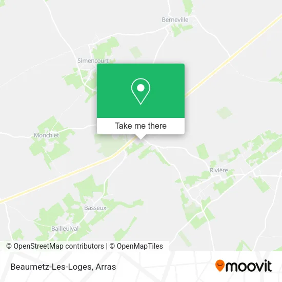 Beaumetz-Les-Loges map
