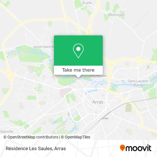 Résidence Les Saules map