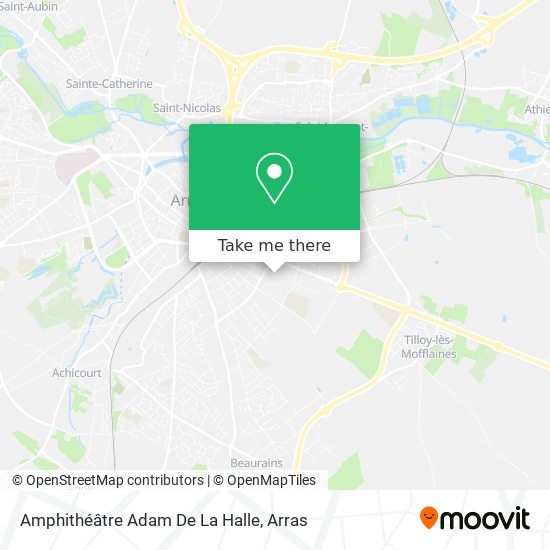 Mapa Amphithéâtre Adam De La Halle