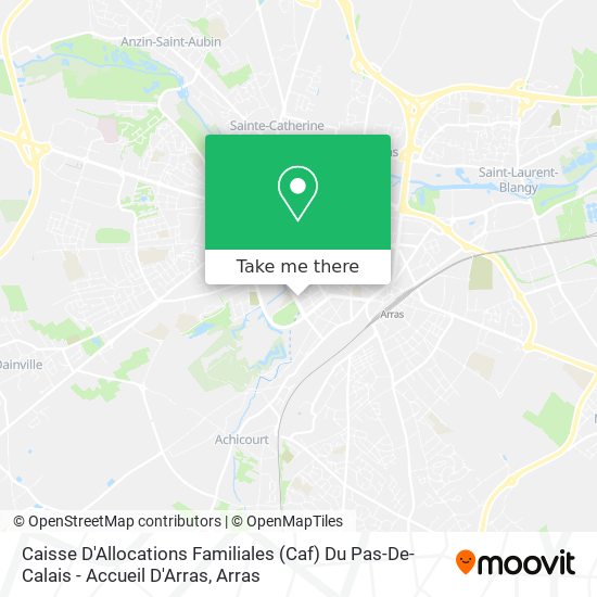 Caisse D'Allocations Familiales (Caf) Du Pas-De-Calais - Accueil D'Arras map