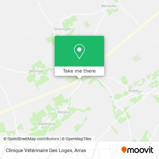 Clinique Vétérinaire Des Loges map
