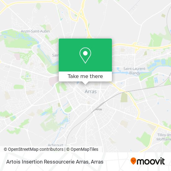 Mapa Artois Insertion Ressourcerie Arras