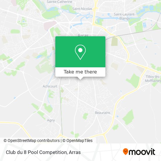 Club du 8 Pool Competition map