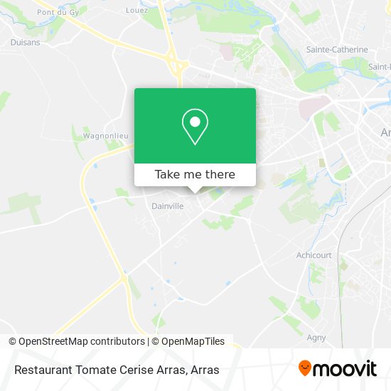 Restaurant Tomate Cerise Arras map