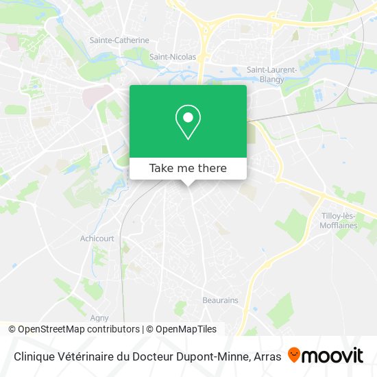Mapa Clinique Vétérinaire du Docteur Dupont-Minne