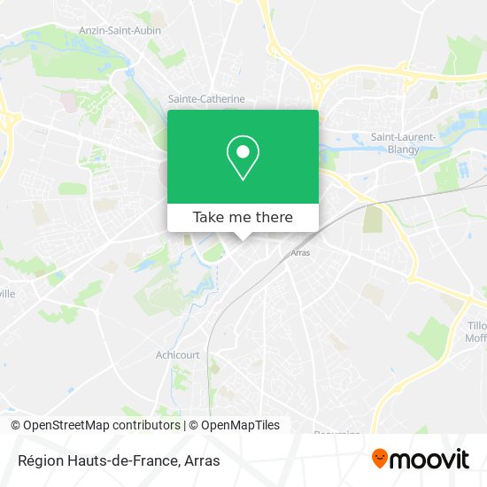 Région Hauts-de-France map