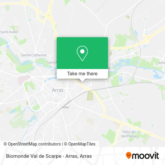 Biomonde Val de Scarpe - Arras map