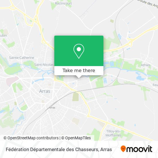 Fédération Départementale des Chasseurs map