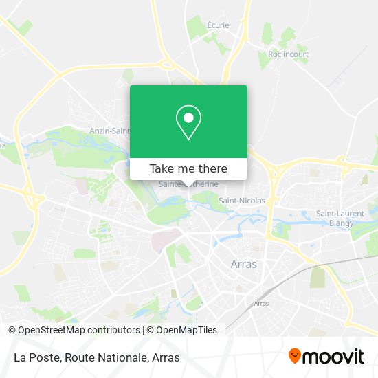 La Poste, Route Nationale map