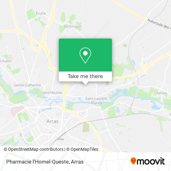 Mapa Pharmacie l'Homel-Queste