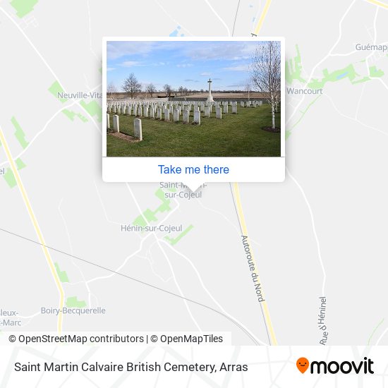 Saint Martin Calvaire British Cemetery map