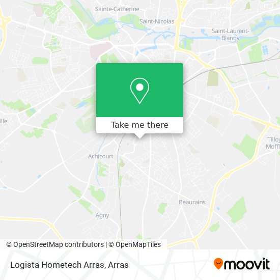 Mapa Logista Hometech Arras