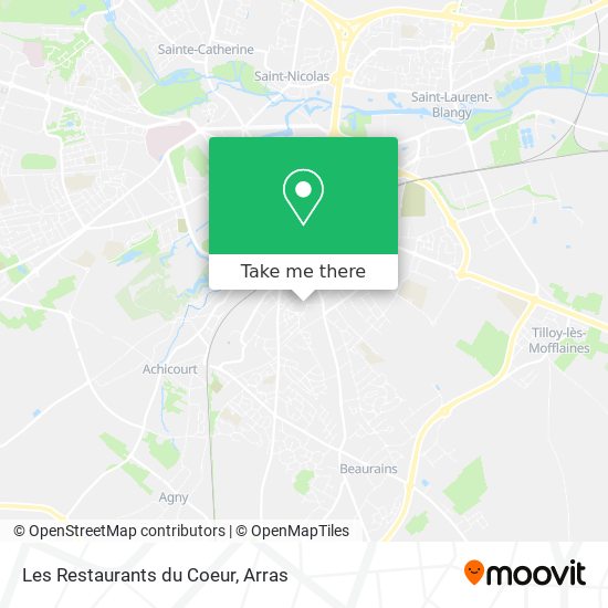 Les Restaurants du Coeur map