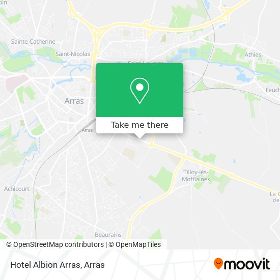 Hotel Albion Arras map