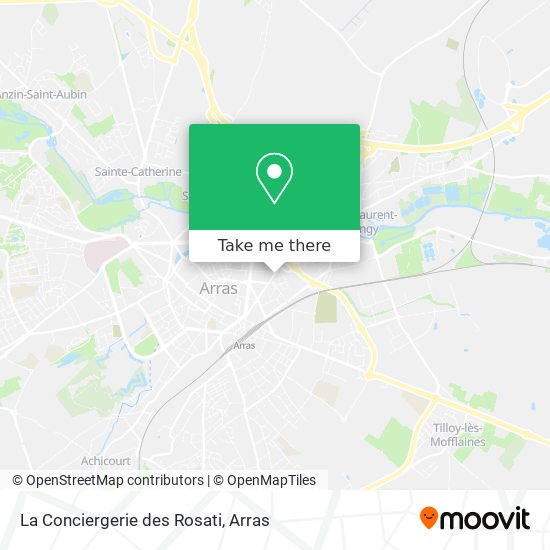 Mapa La Conciergerie des Rosati