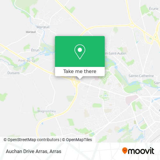 Mapa Auchan Drive Arras