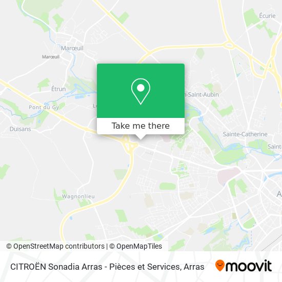 CITROËN Sonadia Arras - Pièces et Services map