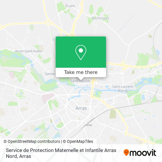 Service de Protection Maternelle et Infantile Arras Nord map