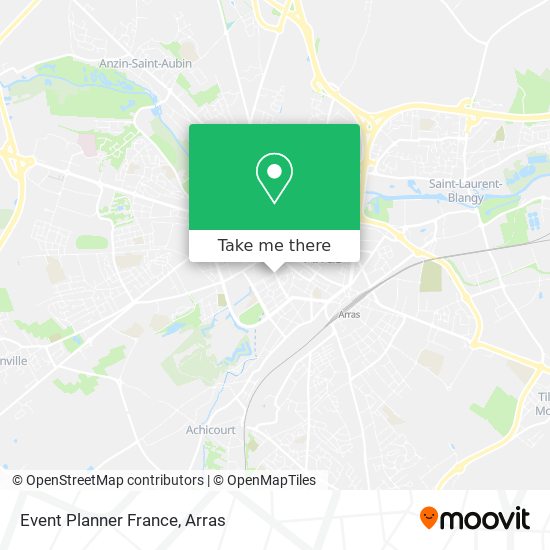 Mapa Event Planner France