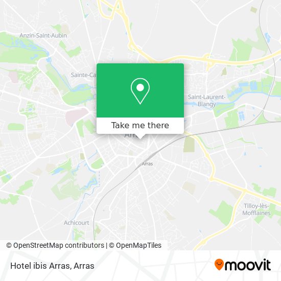 Hotel ibis Arras map