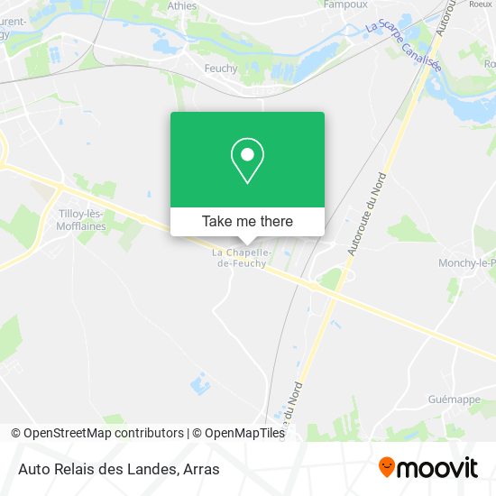 Auto Relais des Landes map