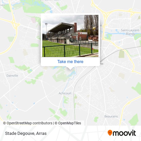 Mapa Stade Degouve