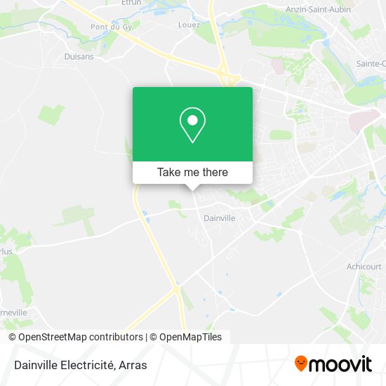 Mapa Dainville Electricité