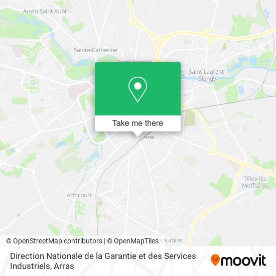 Direction Nationale de la Garantie et des Services Industriels map