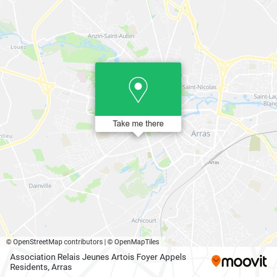 Association Relais Jeunes Artois Foyer Appels Residents map