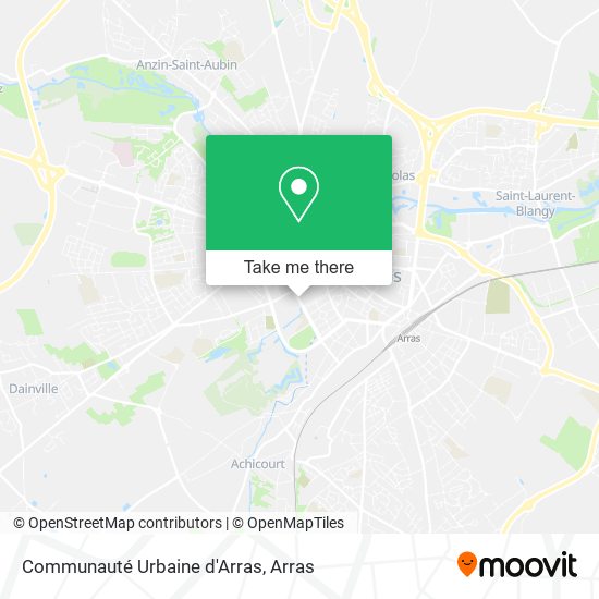 Communauté Urbaine d'Arras map