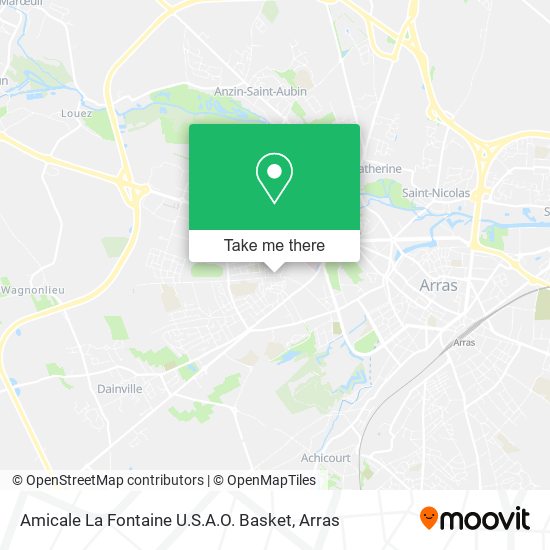 Mapa Amicale La Fontaine U.S.A.O. Basket