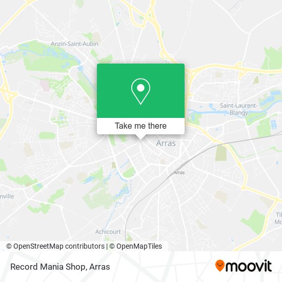 Mapa Record Mania Shop