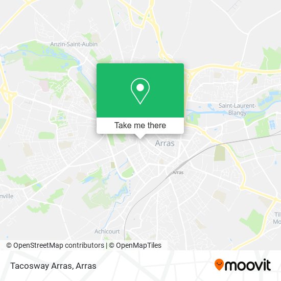 Mapa Tacosway Arras