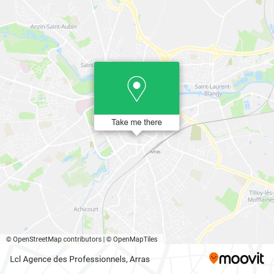 Lcl Agence des Professionnels map