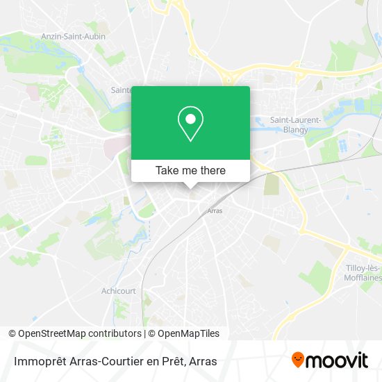 Mapa Immoprêt Arras-Courtier en Prêt