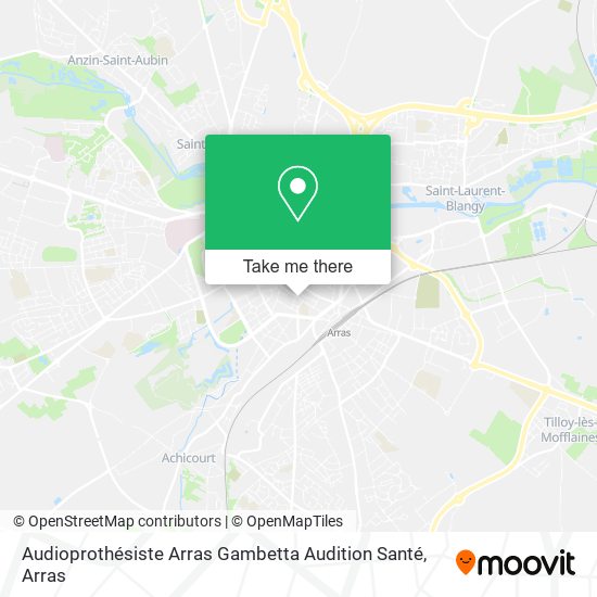 Mapa Audioprothésiste Arras Gambetta Audition Santé