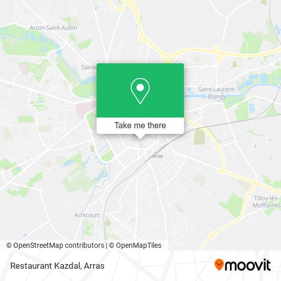 Restaurant Kazdal map