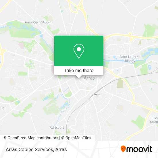 Arras Copies Services map