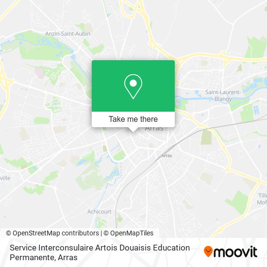 Service Interconsulaire Artois Douaisis Education Permanente map