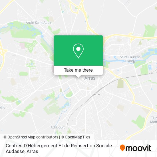 Mapa Centres D'Hébergement Et de Réinsertion Sociale Audasse