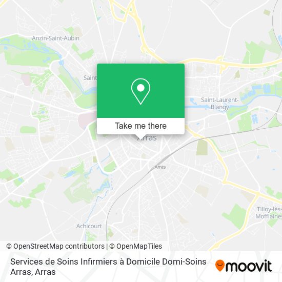 Services de Soins Infirmiers à Domicile Domi-Soins Arras map