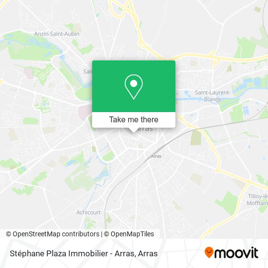 Stéphane Plaza Immobilier - Arras map