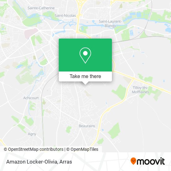 Mapa Amazon Locker-Olivia