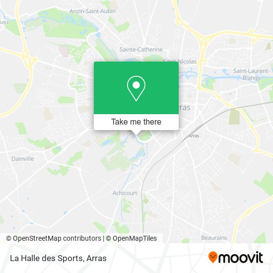 Mapa La Halle des Sports