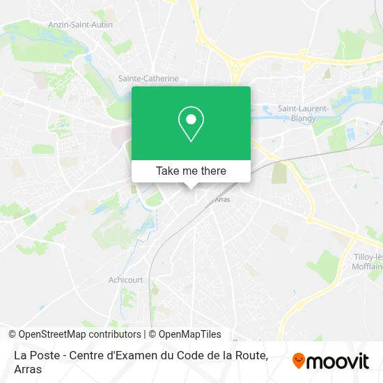 La Poste - Centre d'Examen du Code de la Route map