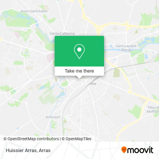 Huissier Arras map