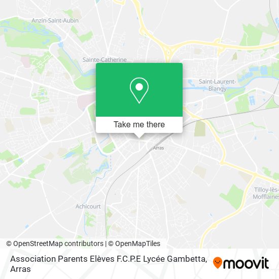 Association Parents Elèves F.C.P.E Lycée Gambetta map