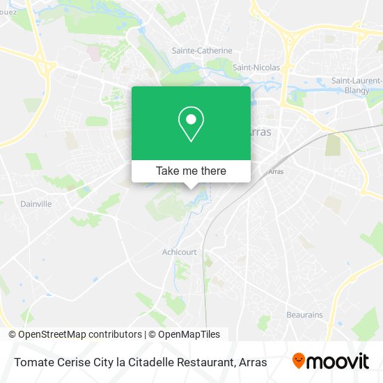 Tomate Cerise City la Citadelle Restaurant map