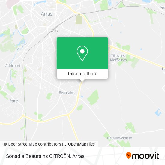 Sonadia Beaurains CITROËN map