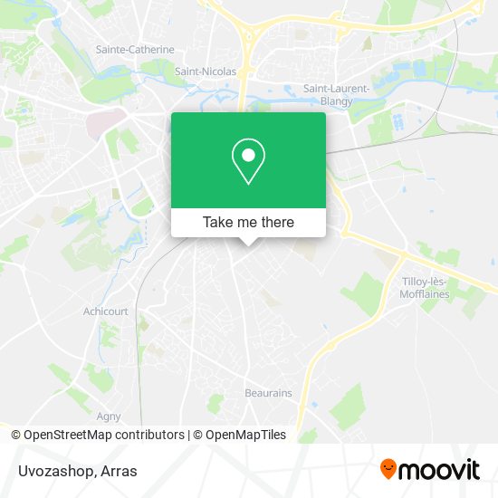 Uvozashop map